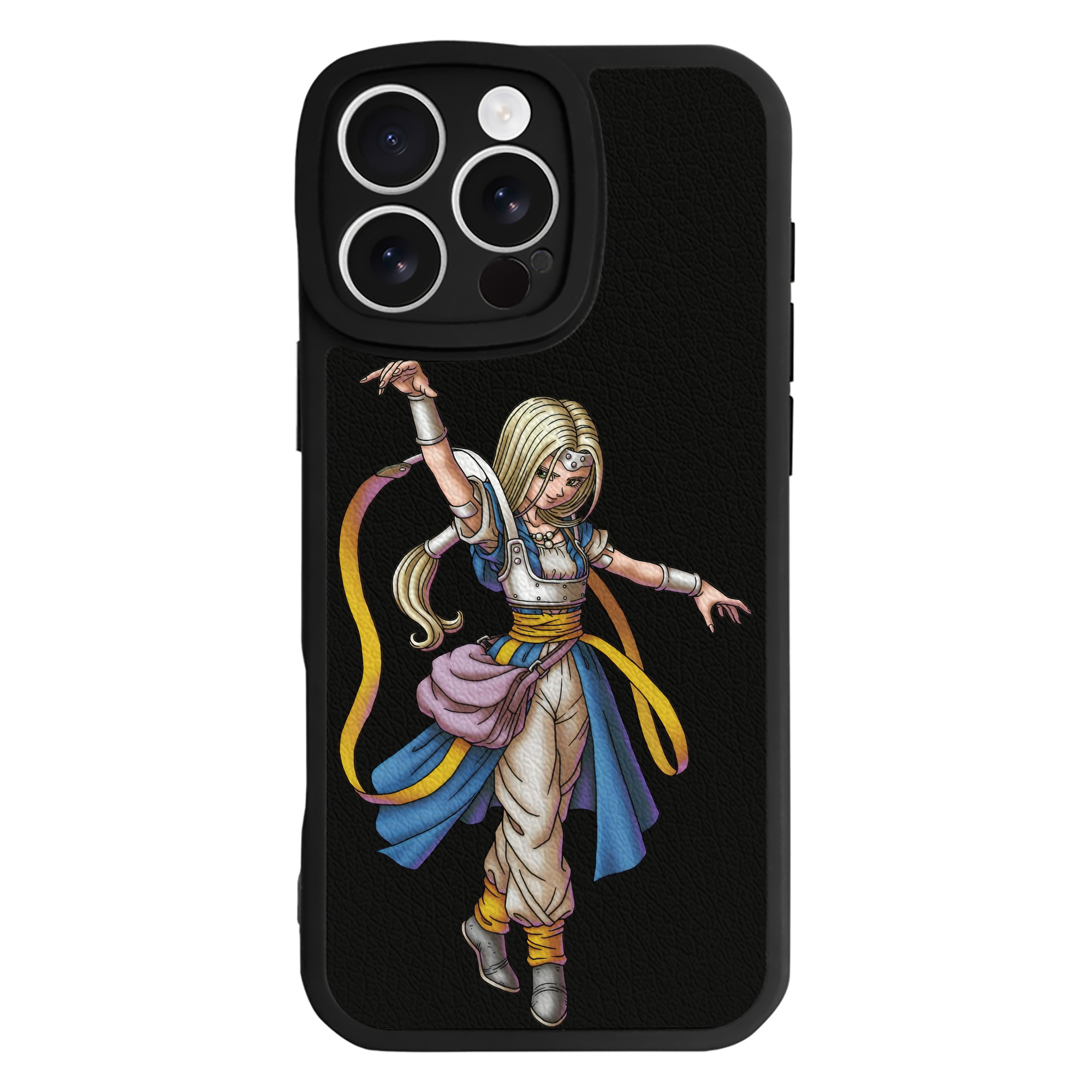 （画像用） ドラゴンクエスト Doragon Kuesuto Dragon Quest 【iPhone 16シリーズ対応】シリコンスマホケース（レザー調） 材質：シリコン